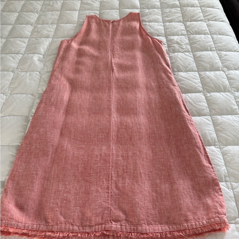 Garnet Hill Elegant Linen Sleeveless Dress size 00 - Picture 2 of 7